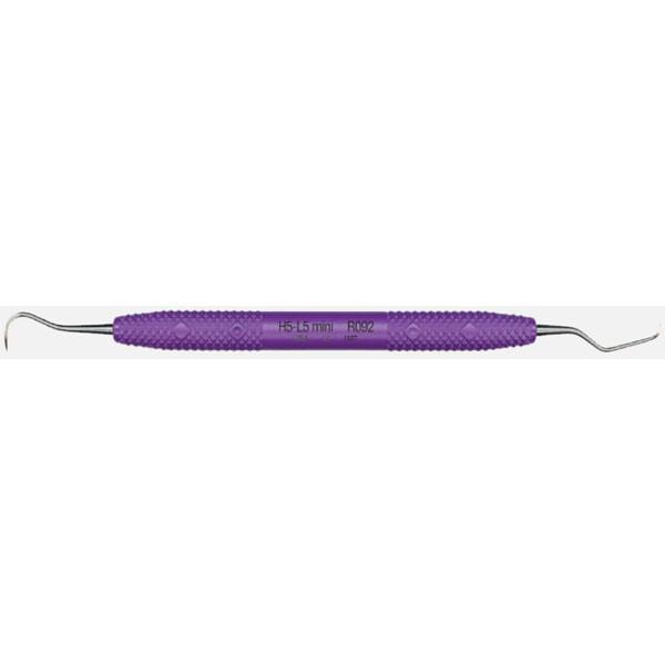 PDT R092 Cruise Line Langer H5/L5 Double End Curette / Scaler Purple Resin Handle PDT R092 Cruise Line Langer H5/L5 Double End Curette / Scaler Purple Resin Handle